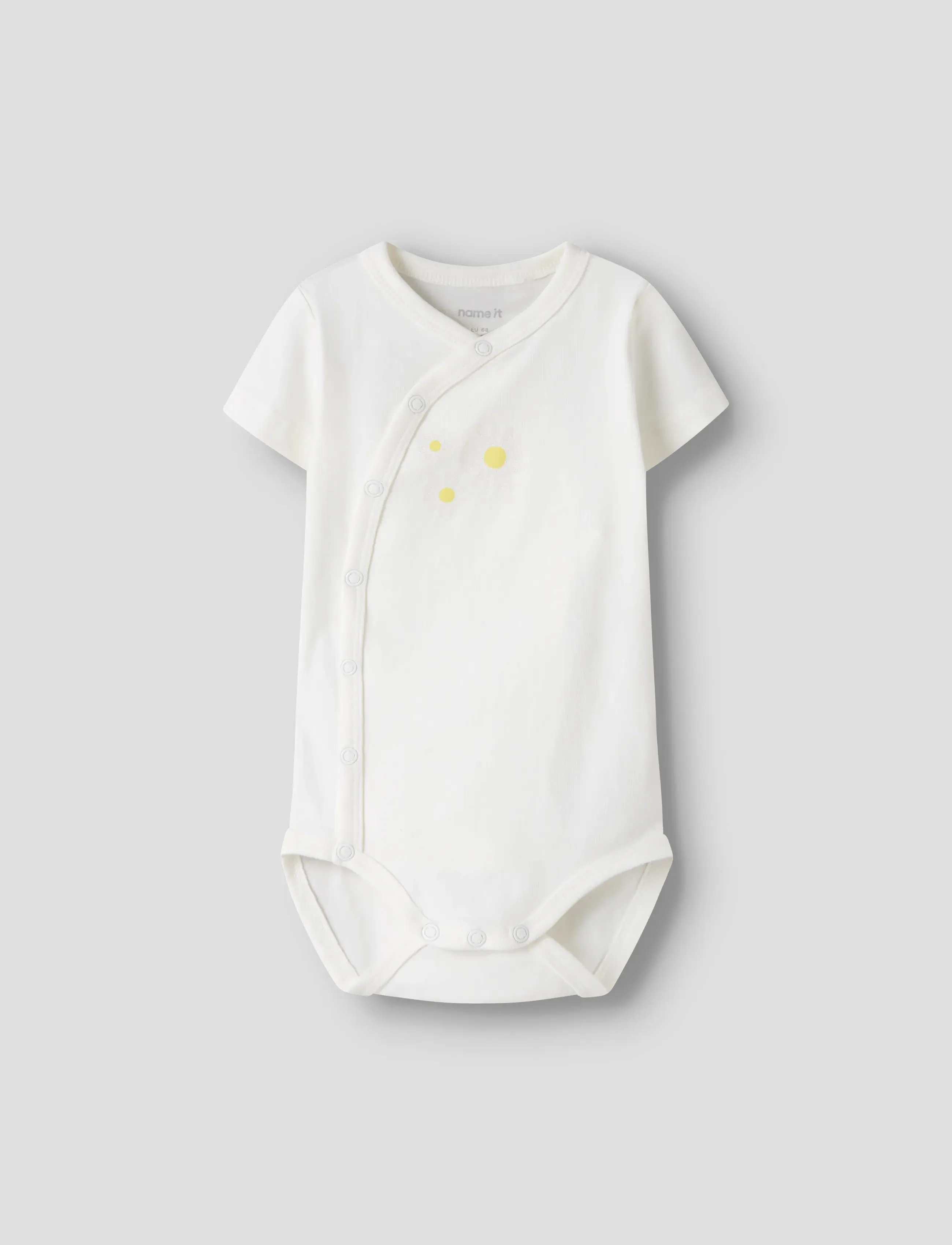 name it - NBFVUBIE SS WRAP BODY - lühikeste varrukatega - cloud dancer - 0
