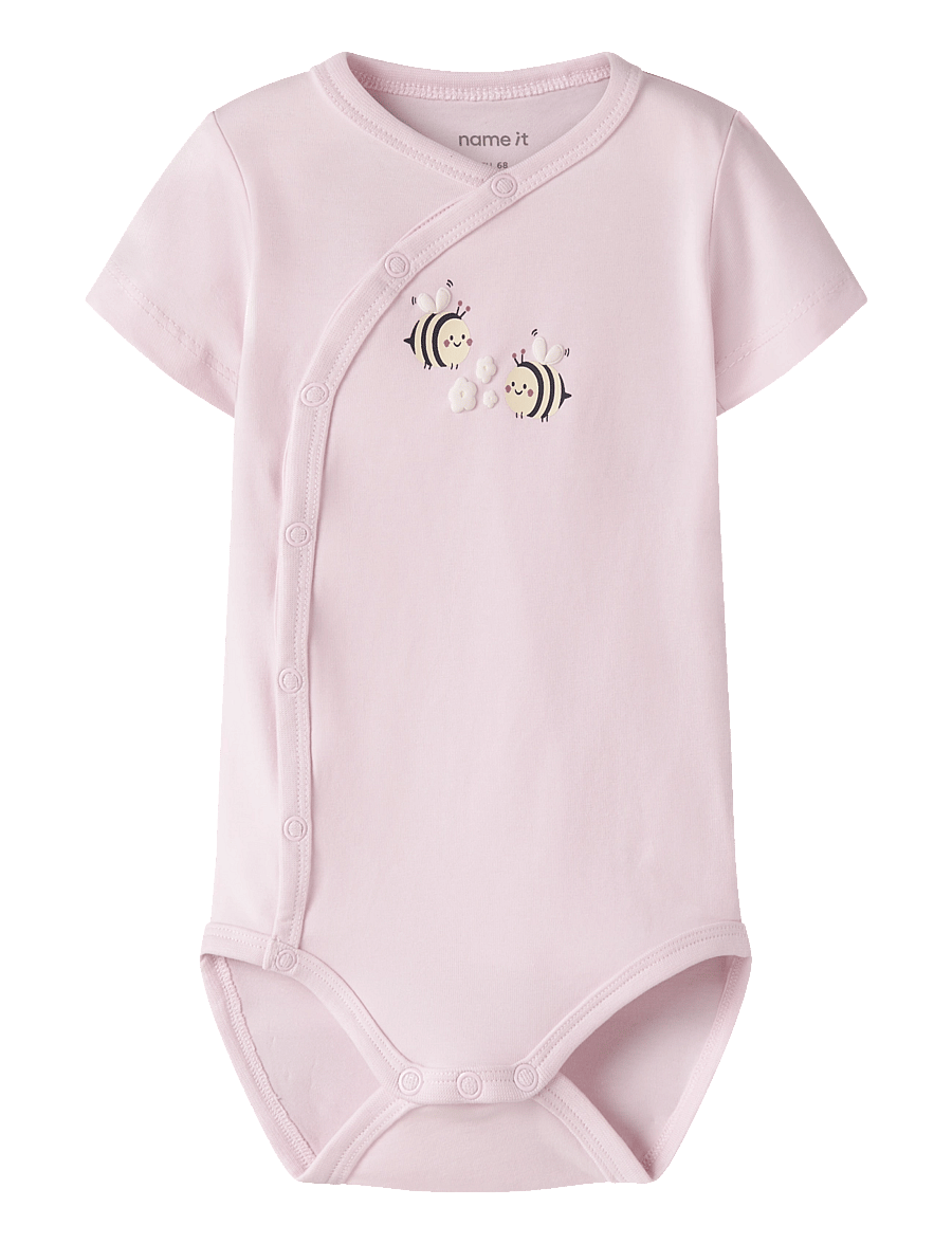 name it - NBFVUBIE SS WRAP BODY - lühikeste varrukatega - cradle pink - 0