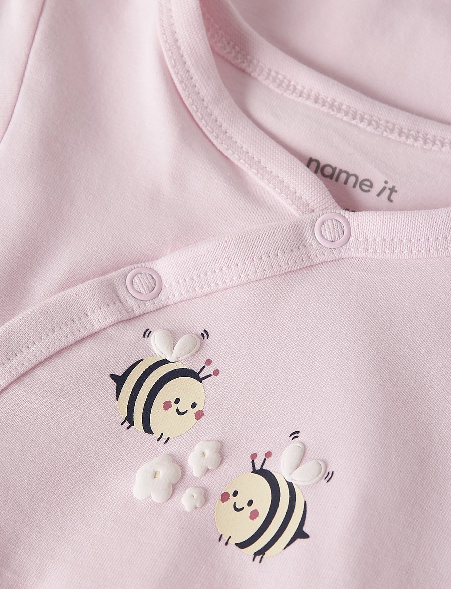 name it - NBFVUBIE SS WRAP BODY - lühikeste varrukatega - cradle pink - 3