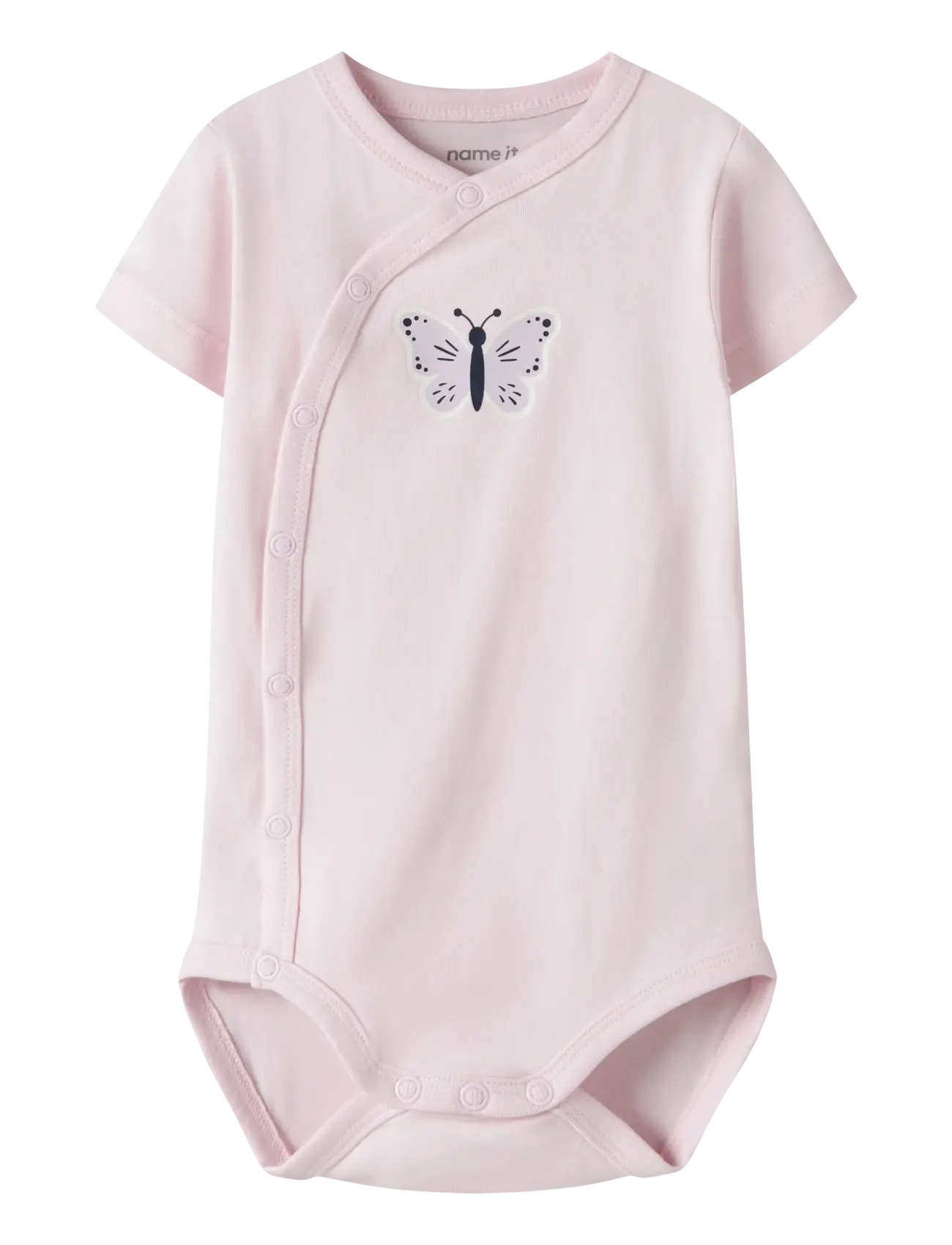 name it NBFVUBIE SS WRAP BODY - Kläder - CRADLE PINK / pink/rose