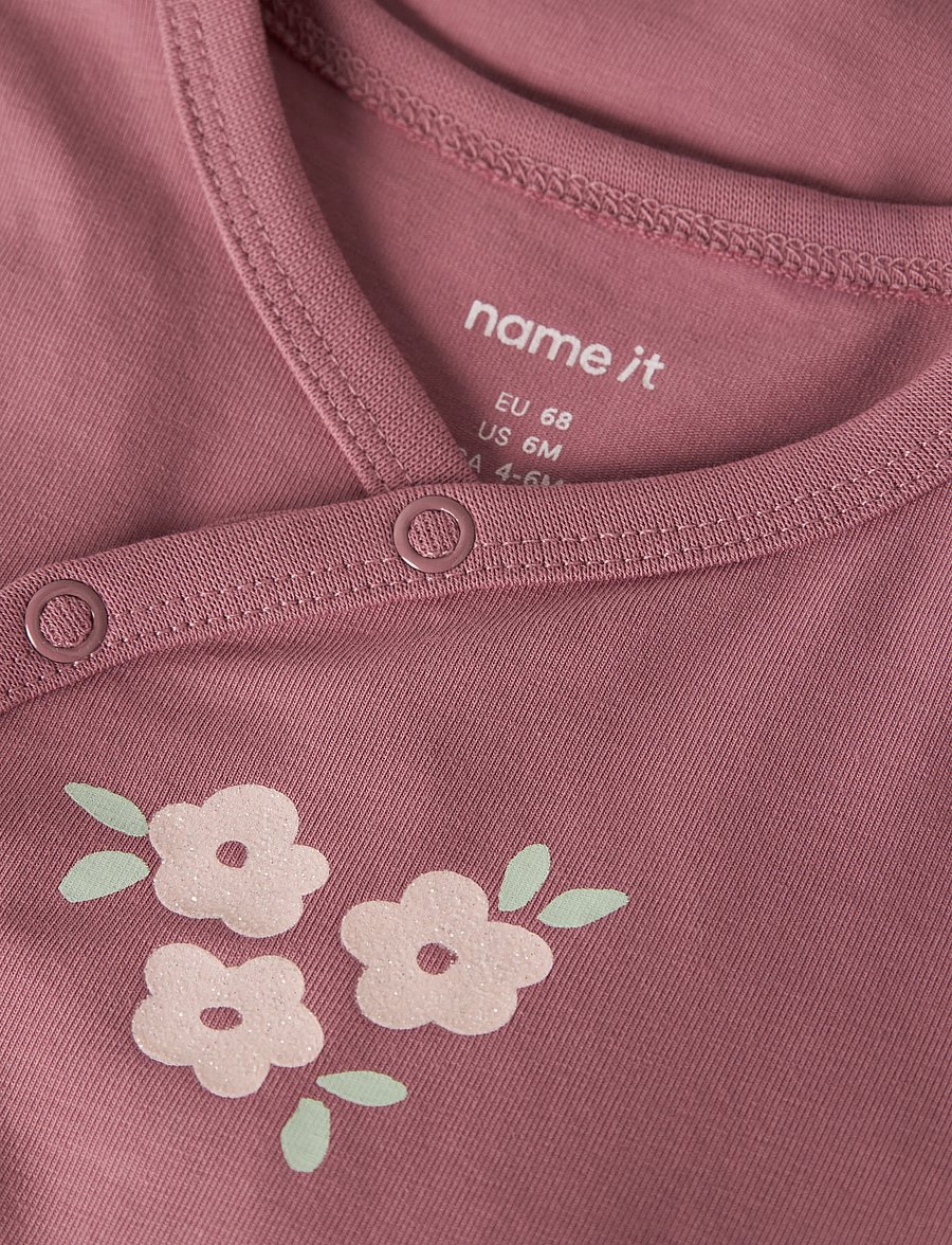 name it - NBFVUBIE SS WRAP BODY - lühikeste varrukatega - mesa rose - 3