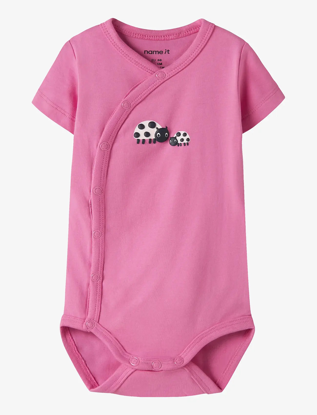 name it - NBFVUBIE SS WRAP BODY - kortærmede heldragter - strawberry moon - 1
