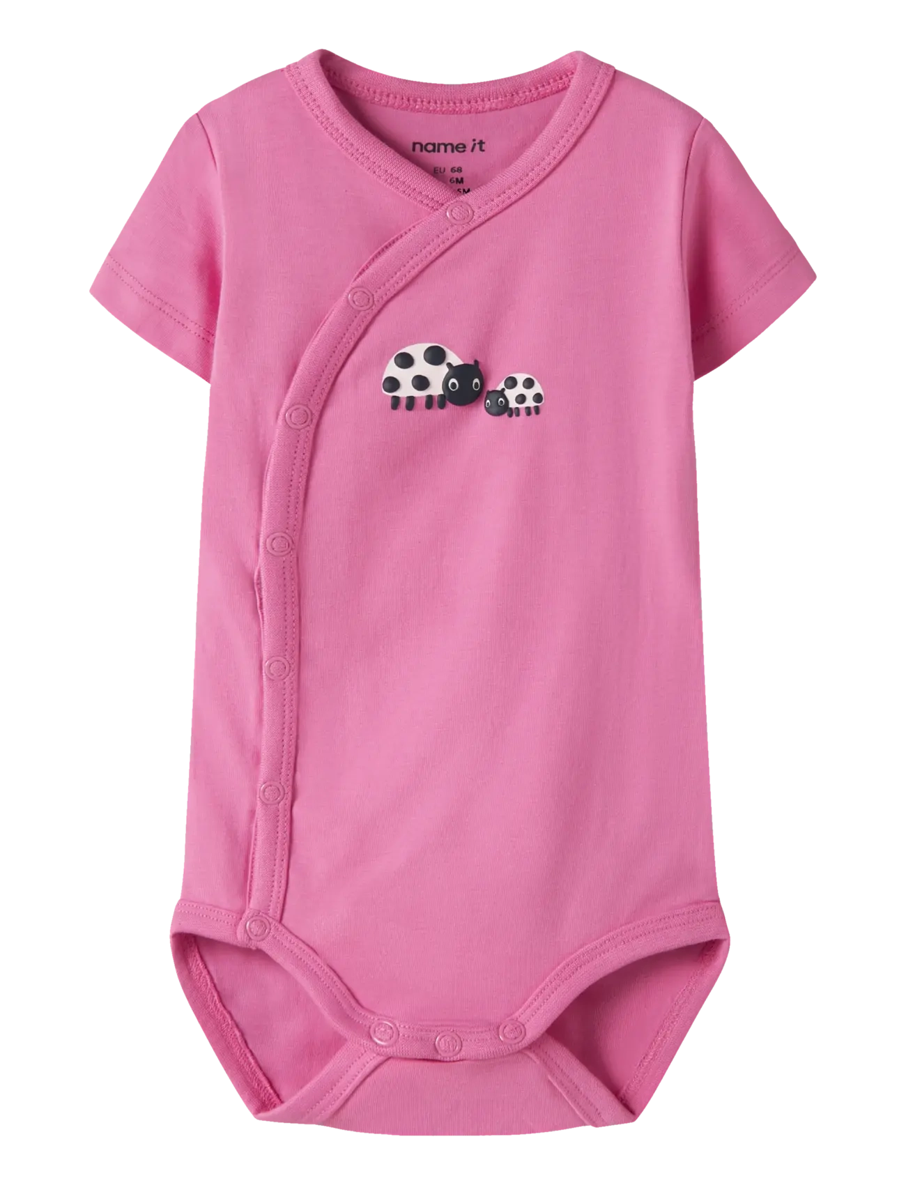 name it NBFVUBIE SS WRAP BODY - Kläder - STRAWBERRY MOON / pink/rose