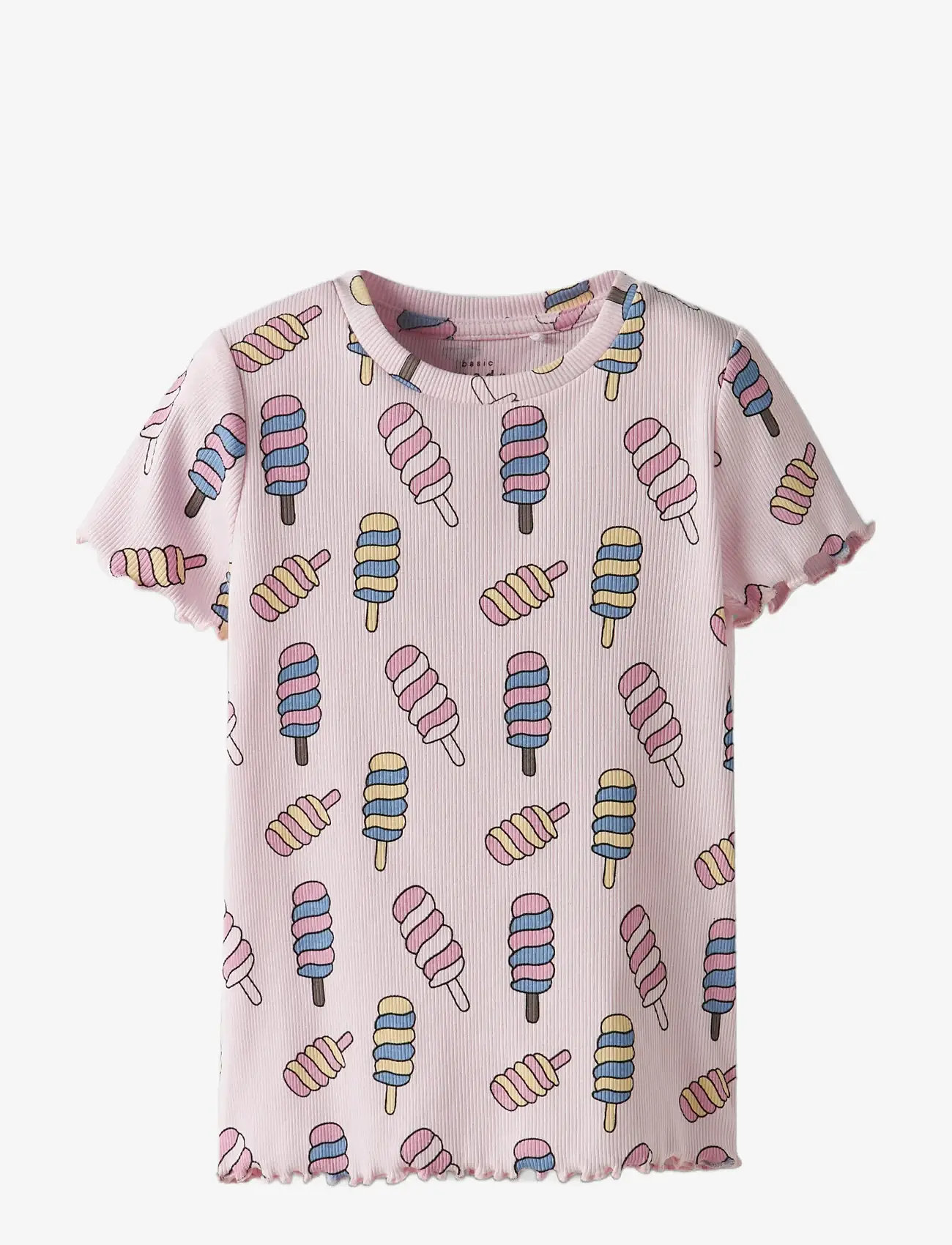 name it - NMFVEMMA AOP SS SLIM TOP - lühikeste varrukatega t-särgid - ballerina - 1