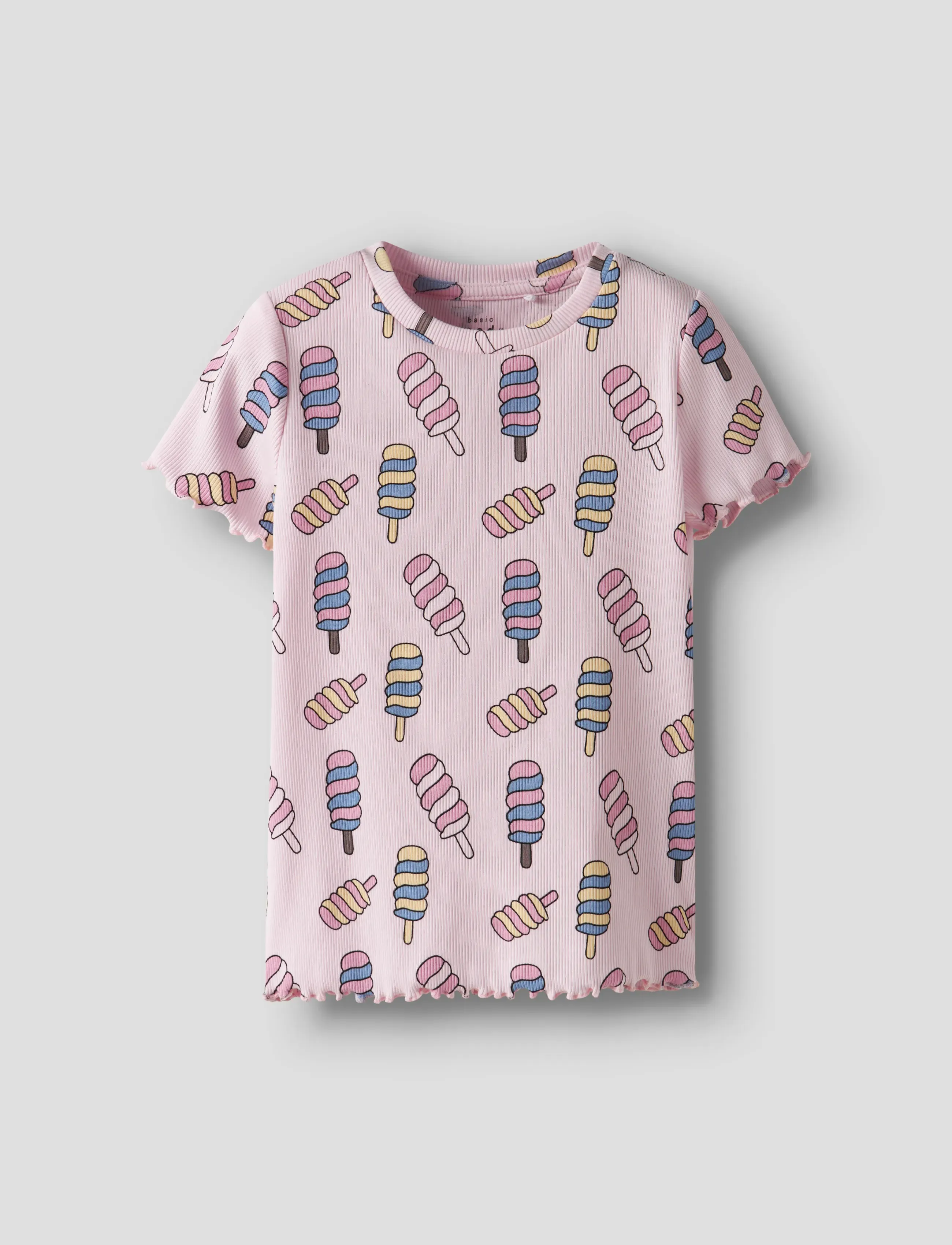 name it NMFVEMMA AOP SS SLIM TOP - Topit ja T-paidat - BALLERINA / pink/rose