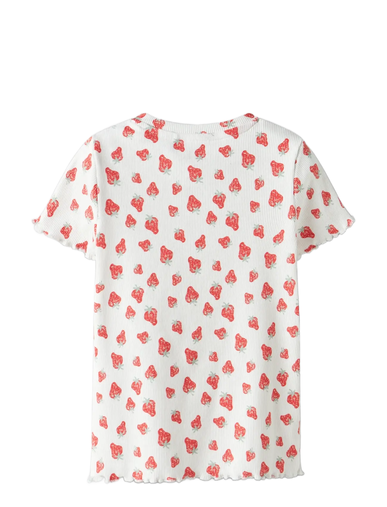 name it - NMFVEMMA AOP SS SLIM TOP - kurzärmelige - bright white - 2