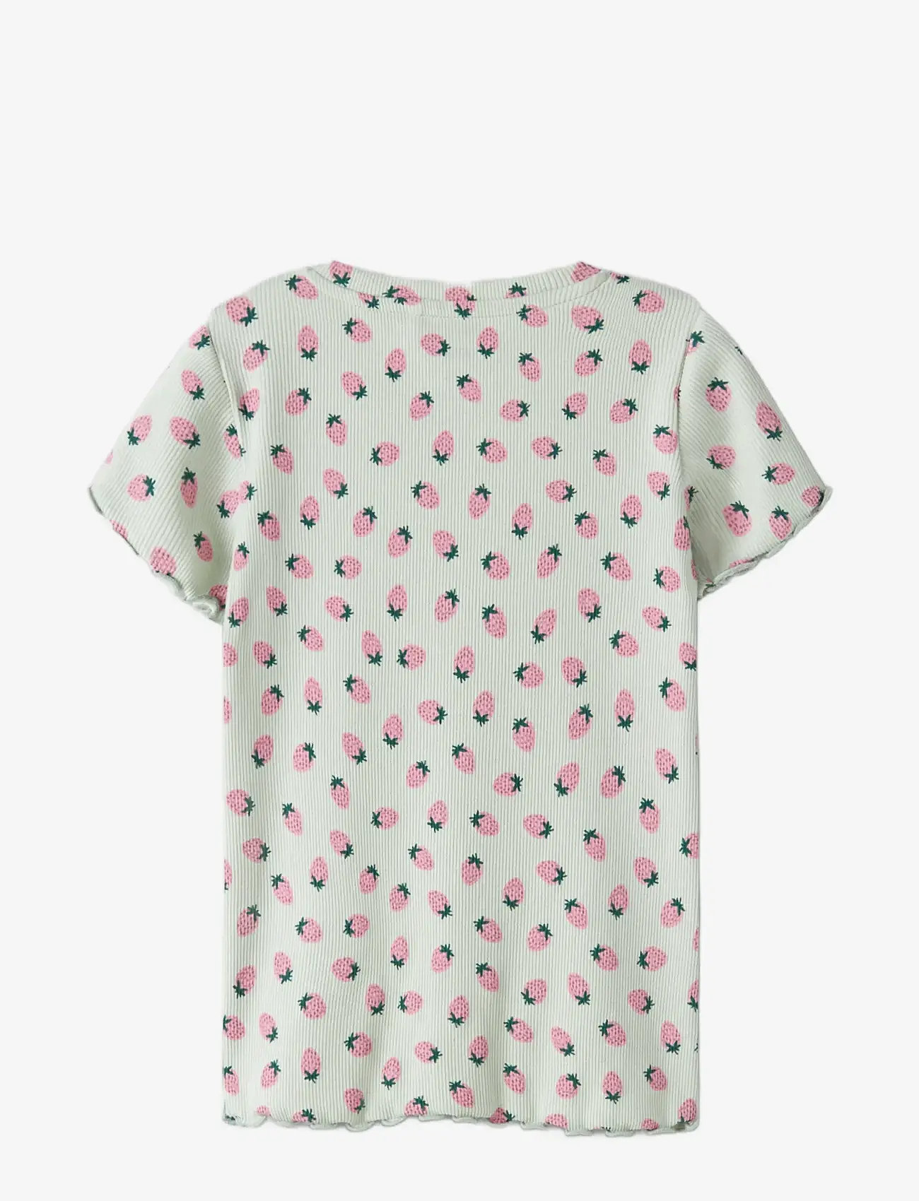 name it - NMFVEMMA AOP SS SLIM TOP - kurzärmelige - pale aqua - 1