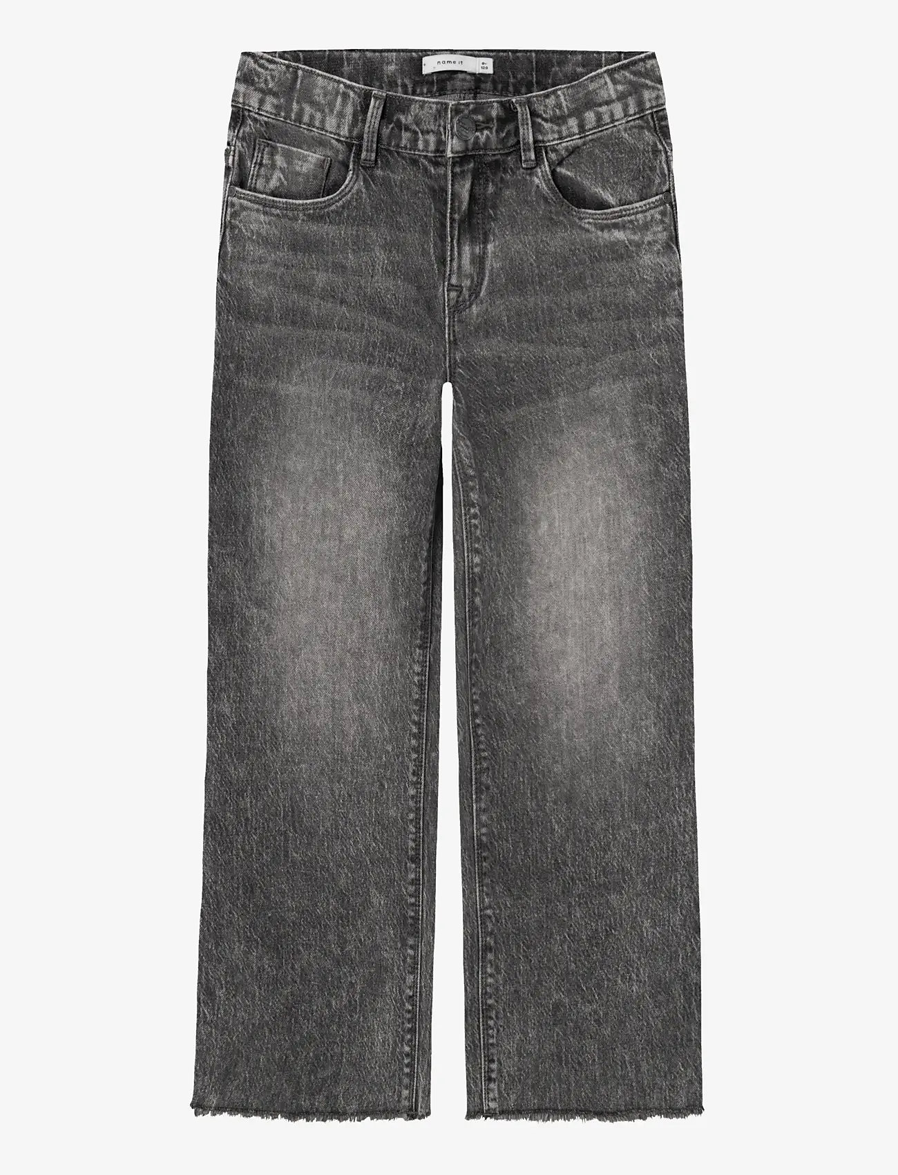 name it - NKFROSE WIDE JEANS 9417-TK NOOS - tavalised teksad - dark grey denim - 1