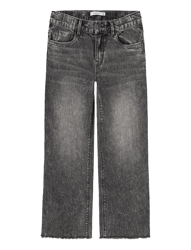 name it - NKFROSE WIDE JEANS 9417-TK NOOS - tavalised teksad - dark grey denim - 1