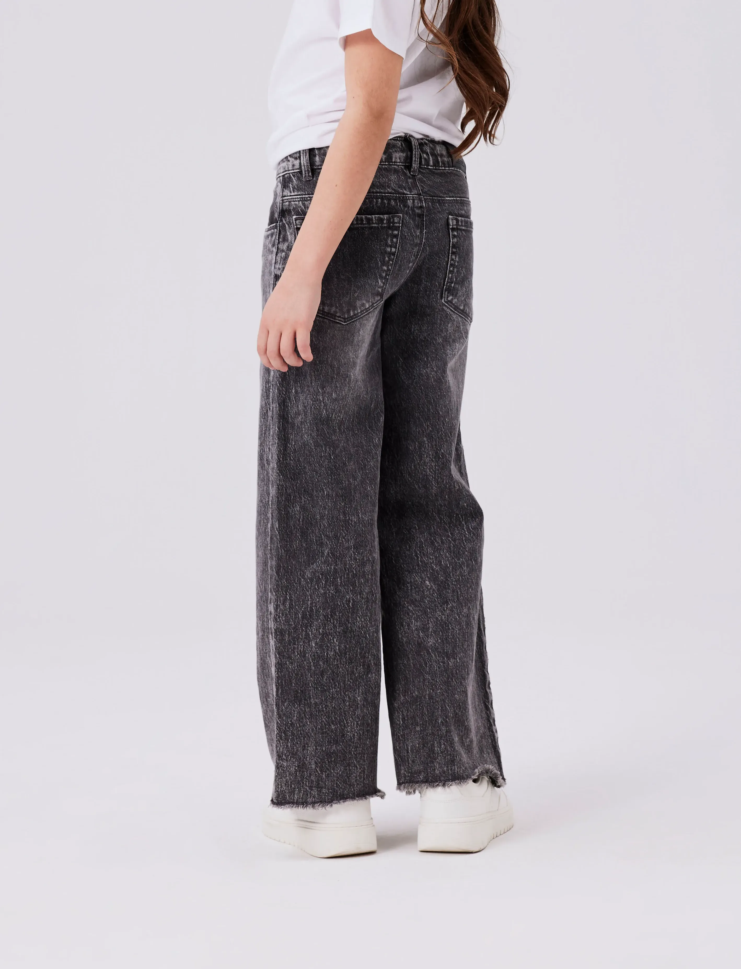 name it - NKFROSE WIDE JEANS 9417-TK NOOS - tavalised teksad - dark grey denim - 3