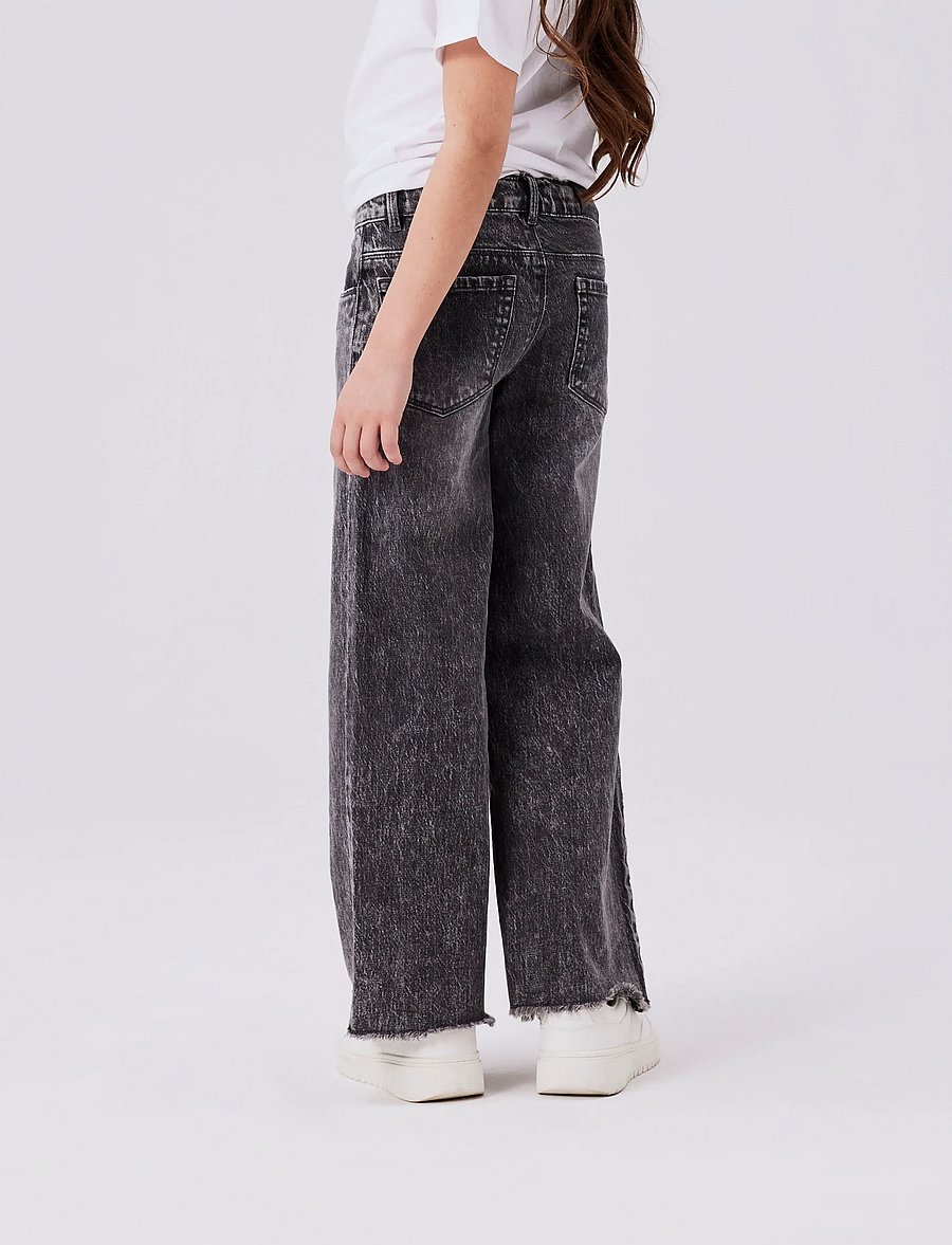name it - NKFROSE WIDE JEANS 9417-TK NOOS - tavalised teksad - dark grey denim - 3