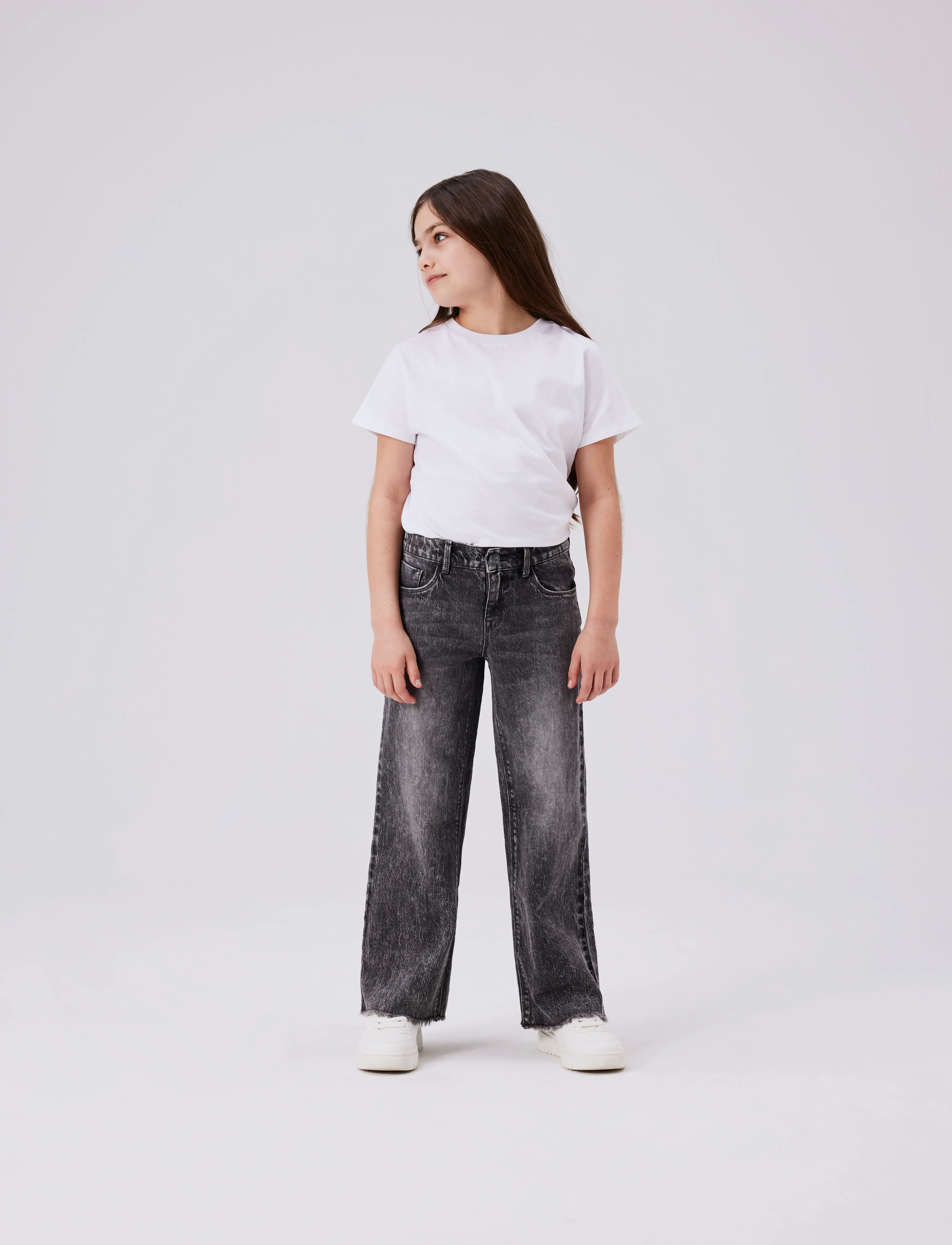 name it NKFROSE WIDE JEANS 9417-TK NOOS - Underdele - DARK GREY DENIM / grey