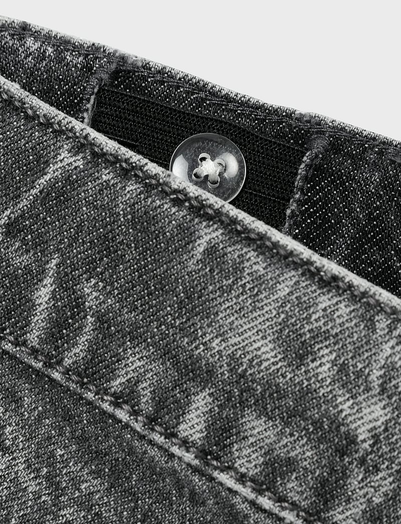 name it - NKFROSE WIDE JEANS 9417-TK NOOS - tavalised teksad - dark grey denim - 4