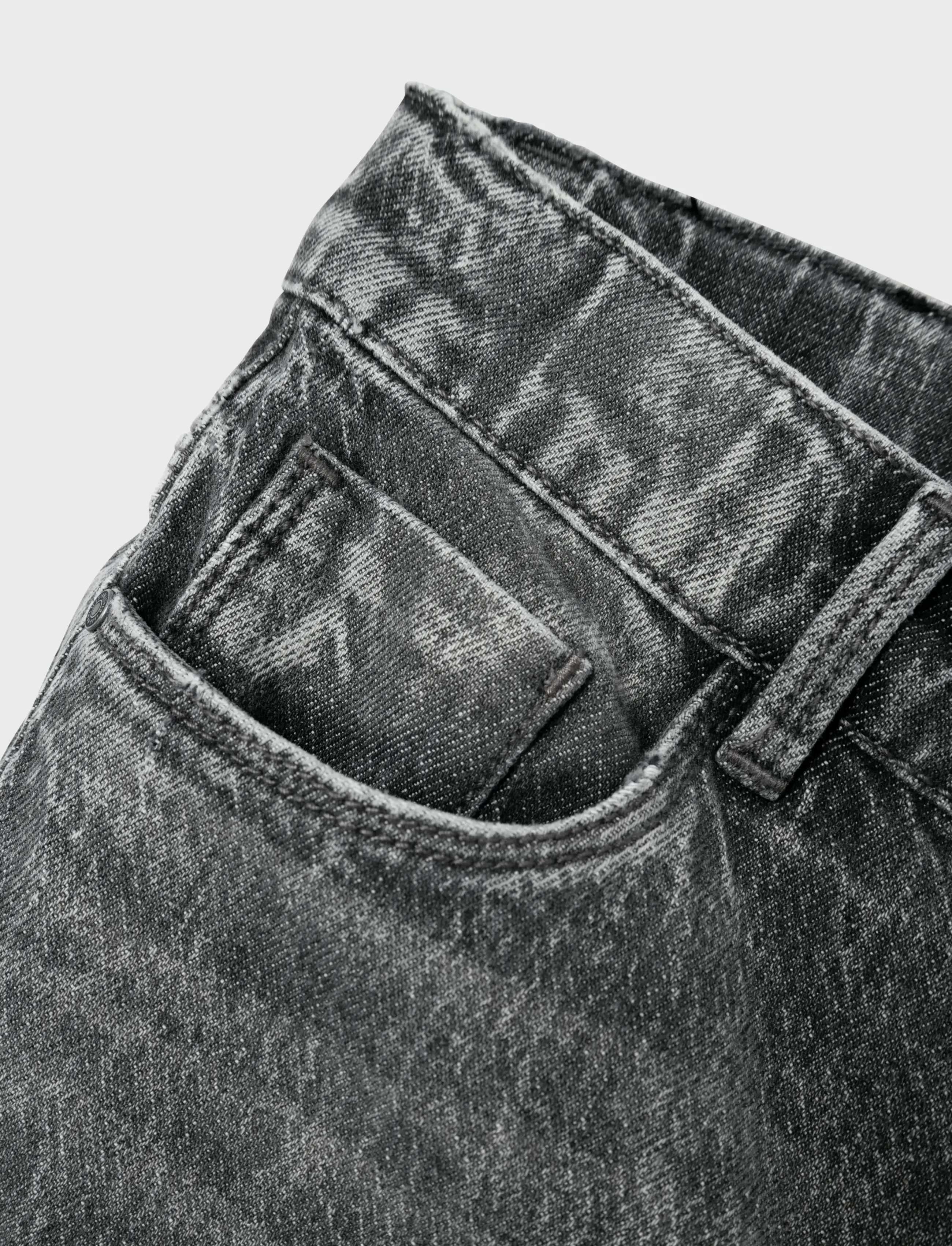 name it - NKFROSE WIDE JEANS 9417-TK NOOS - tavalised teksad - dark grey denim - 5