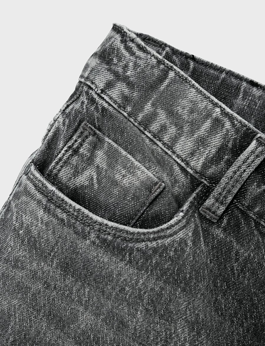 name it - NKFROSE WIDE JEANS 9417-TK NOOS - tavalised teksad - dark grey denim - 5