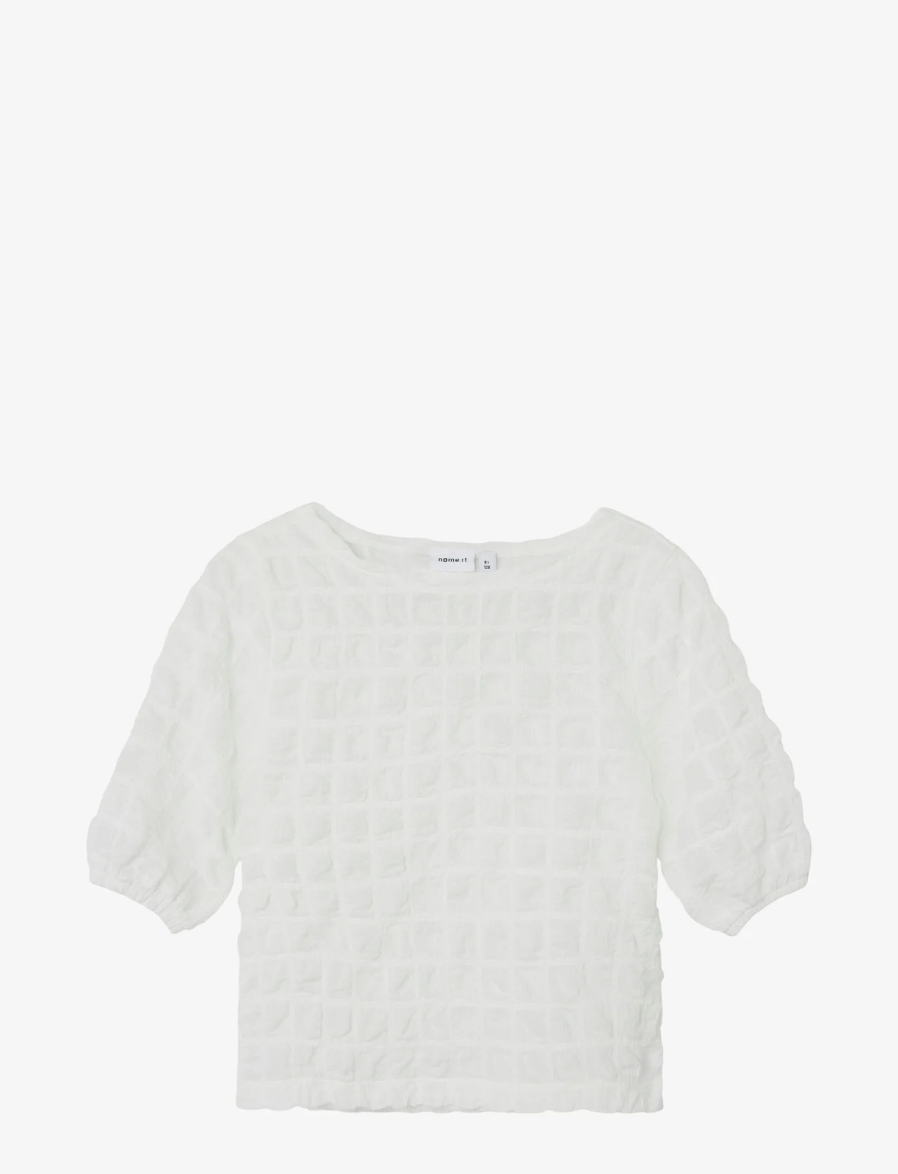 name it - NKFOTINE SS TOP - sommarfynd - bright white - 0