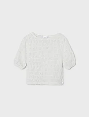 name it - NKFOTINE SS TOP - sommarfynd - bright white - 1