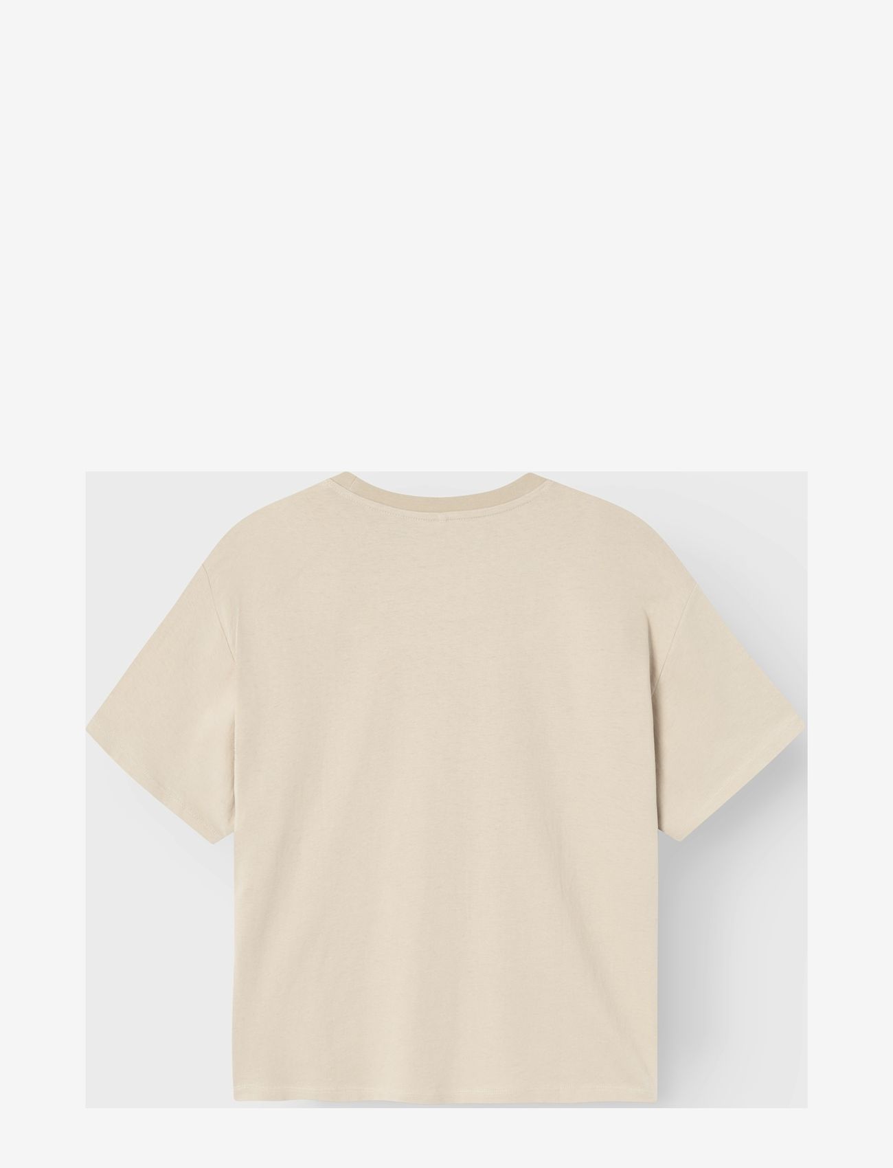 name it - NKMORIK SS BOXY TOP - oxford tan - 1