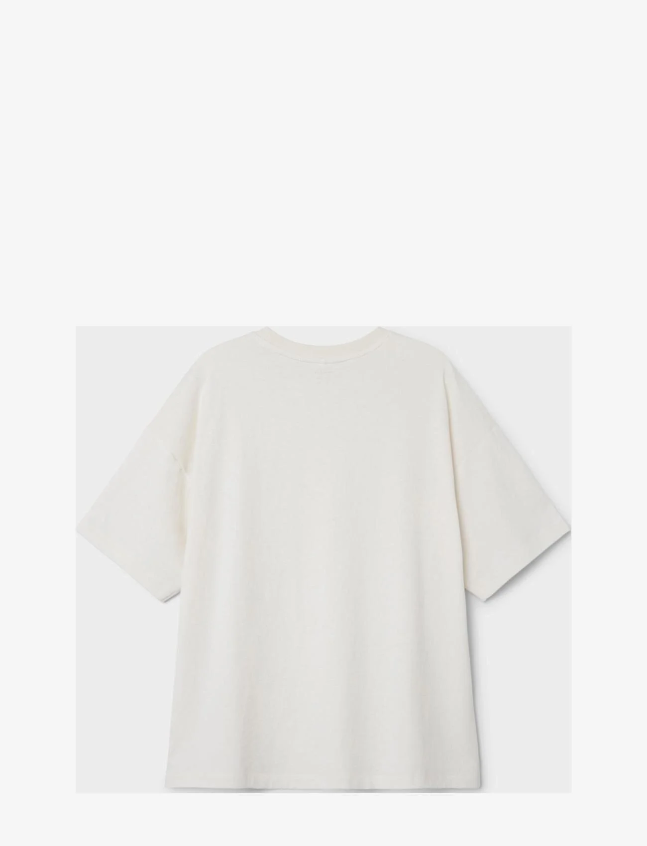 name it - NKMORIK SS BOXY TOP - kortärmade t-shirts - white alyssum - 1