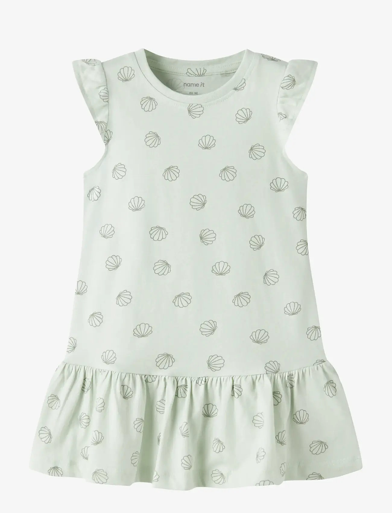 name it - NMFVIDA CAPSL DRESS - kortærmede hverdagskjoler - pale aqua - 0