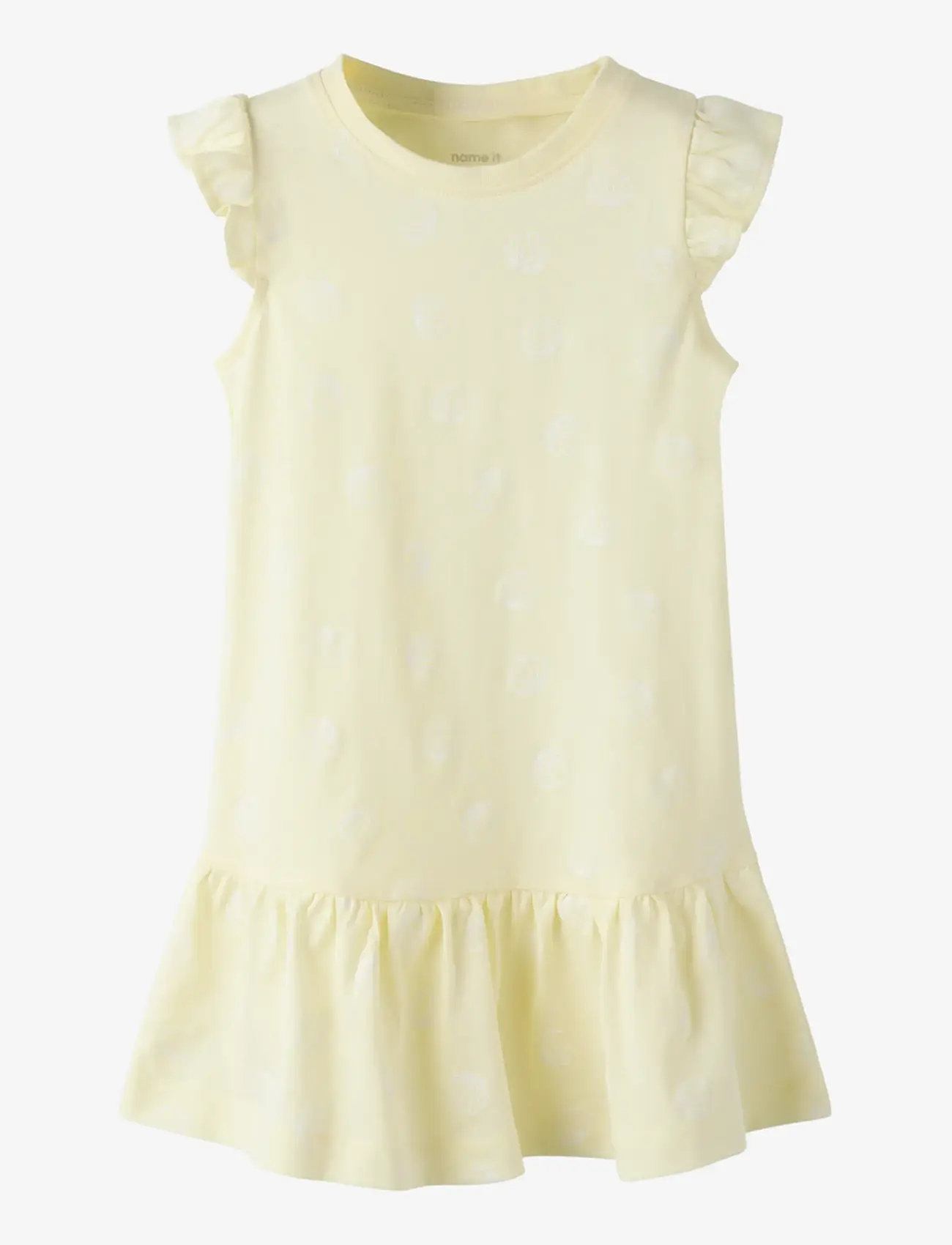 name it - NMFVIDA CAPSL DRESS - kurzärmelige freizeitkleider - pear sorbet - 0