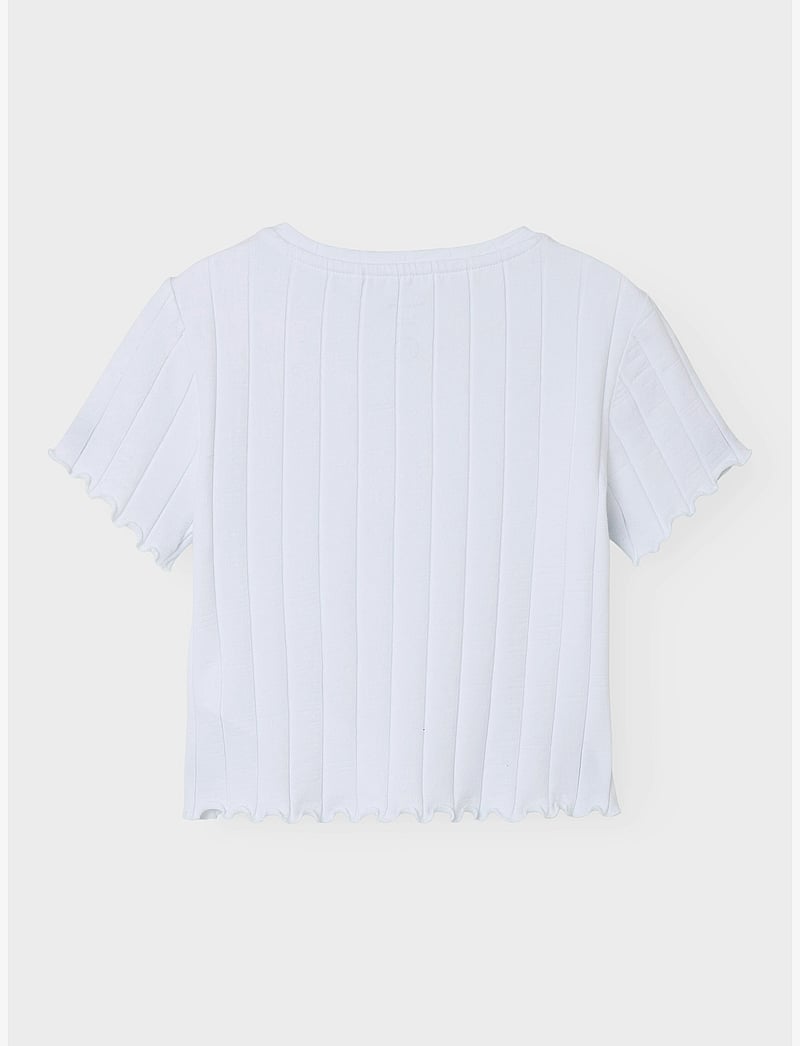 name it - NKFNORALINA SS CROP TOP NOOS - t-shirts à manches courtes - bright white - 2