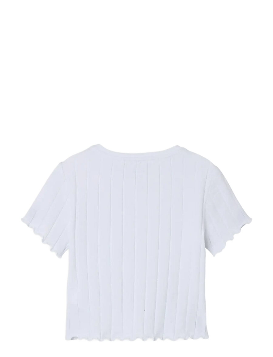 name it - NKFNORALINA SS CROP TOP NOOS - lyhythihaiset t-paidat - bright white - 1