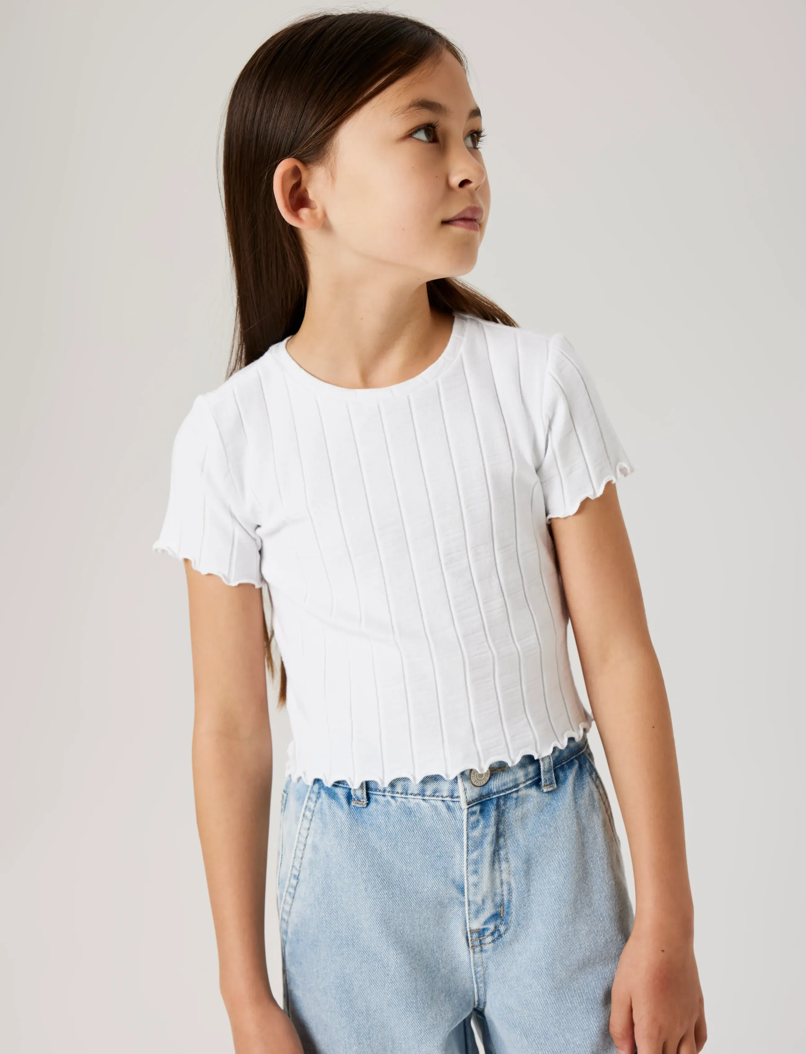 name it - NKFNORALINA SS CROP TOP NOOS - kortärmade t-shirts - bright white - 2
