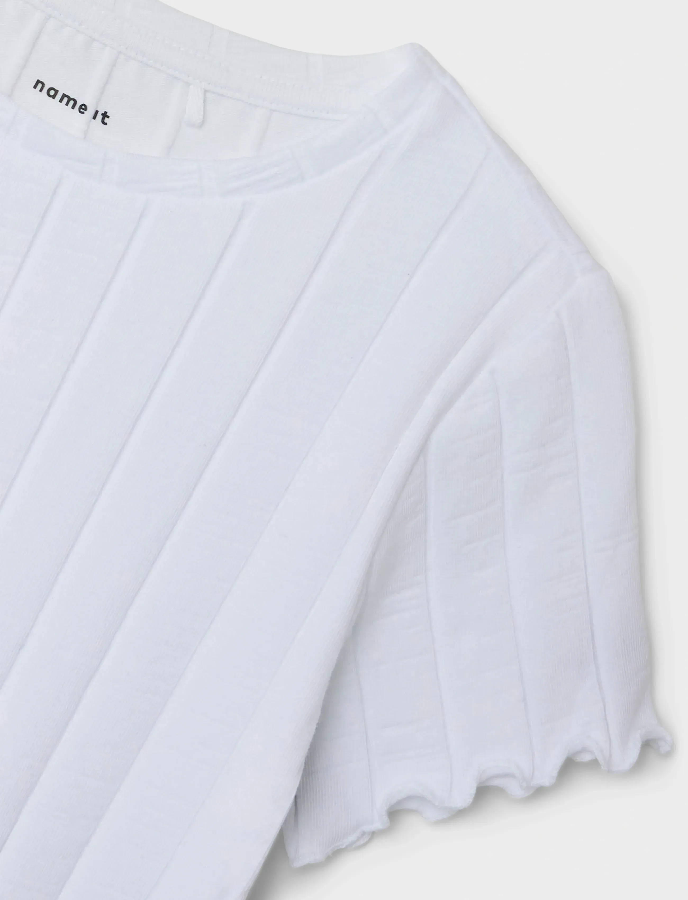 name it - NKFNORALINA SS CROP TOP NOOS - kortärmade t-shirts - bright white - 3