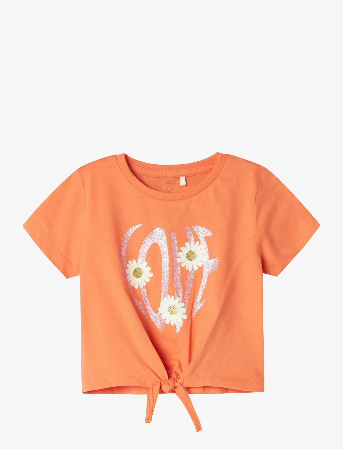 name it - NMFKIKATIE SS SHORT TOP PB - coral quartz - 0