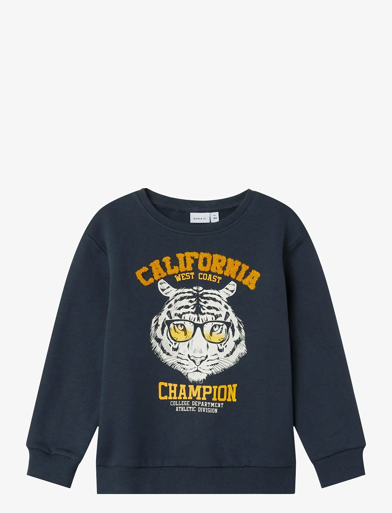 name it - NMMOBANNO LS LOOSE SWEAT BRU PB - sweatshirts - india ink - 0