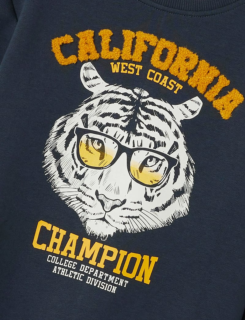 name it - NMMOBANNO LS LOOSE SWEAT BRU PB - sweatshirts - india ink - 2