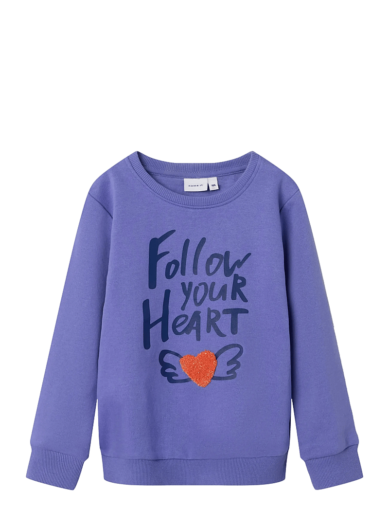 name it - NMFOMIANA LS BRU SWEAT PB - sweatshirts - iris bloom - 0