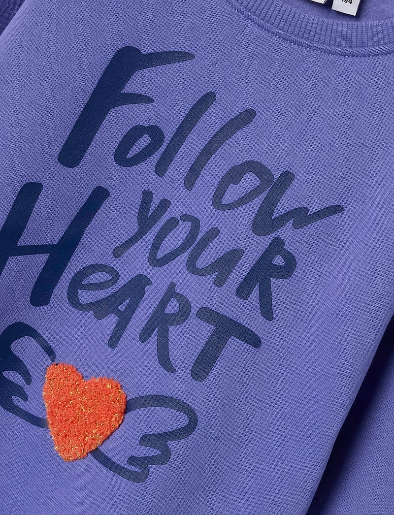 name it - NMFOMIANA LS BRU SWEAT PB - sweatshirts - iris bloom - 2