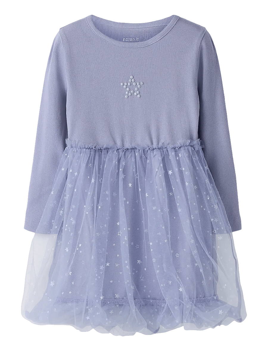 name it - NMFRARANA LS DRESS PB - lavender icing - 0