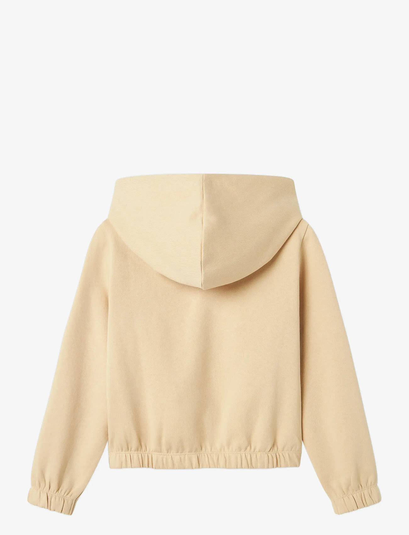 name it - NKFOLANJA LS SHORT LOOSE SWE WH BRU PB - hættetrøjer - irish cream - 1