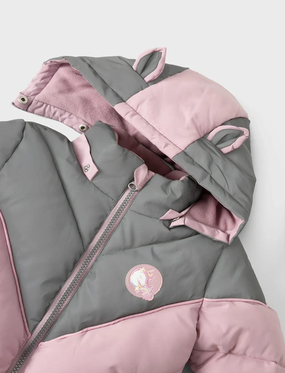 name it - NMFMAREN PUFFER JACKET REF DETAIL - vinterjakker - mauve shadows - 3