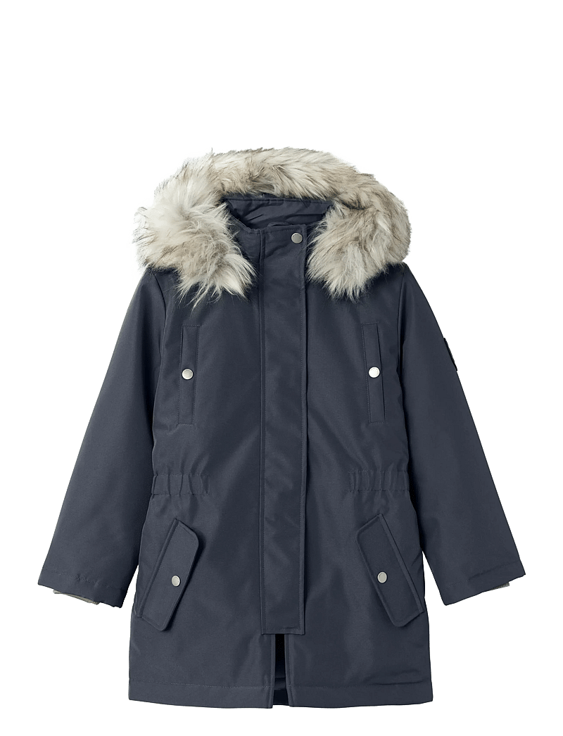 name it - NKFMILLA PARKA JACKET LONG FO NOOS - parkas - dark sapphire - 0
