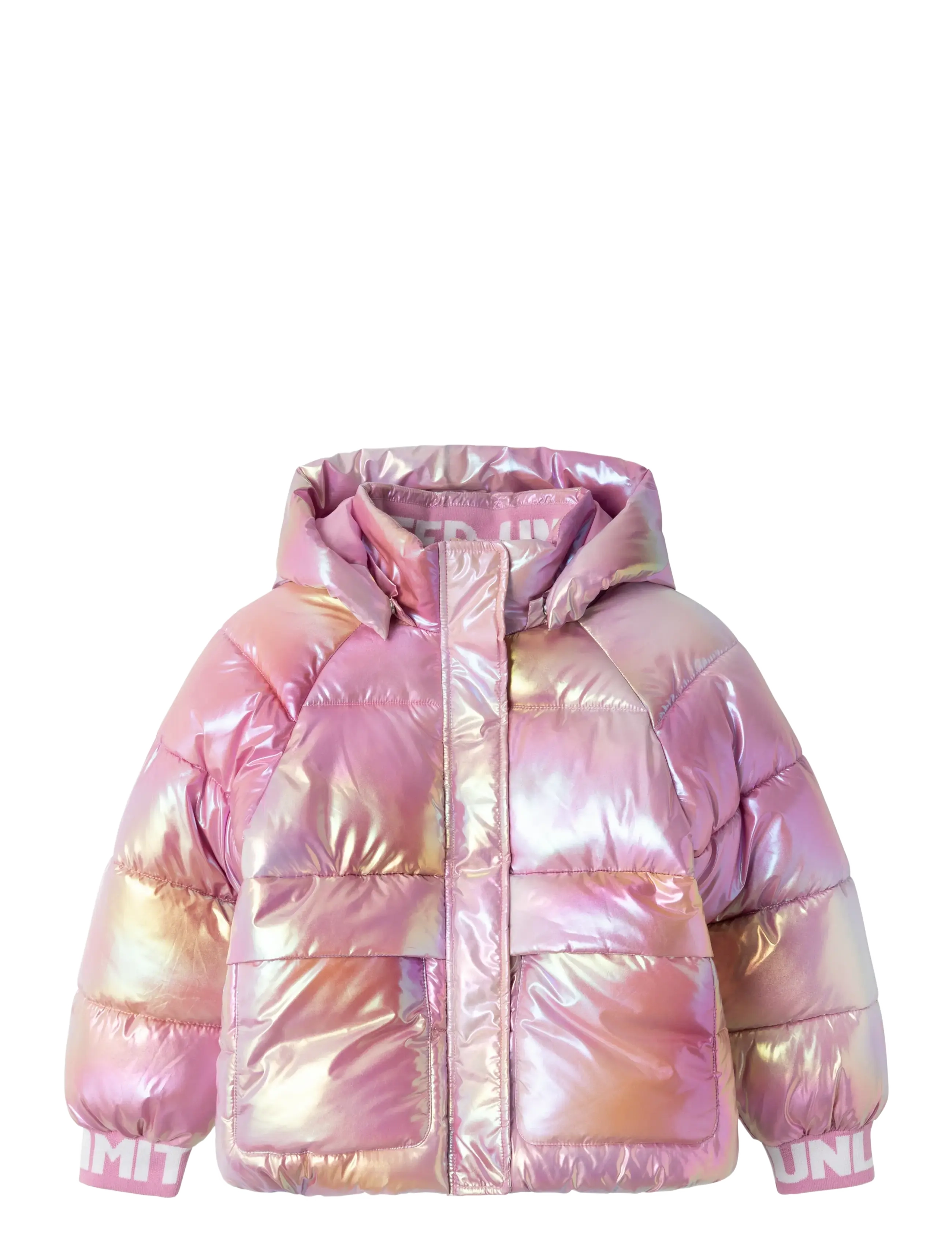 NAME IT Nkfmalan Puffer Jacke Foil Pink - 152 - Kinder