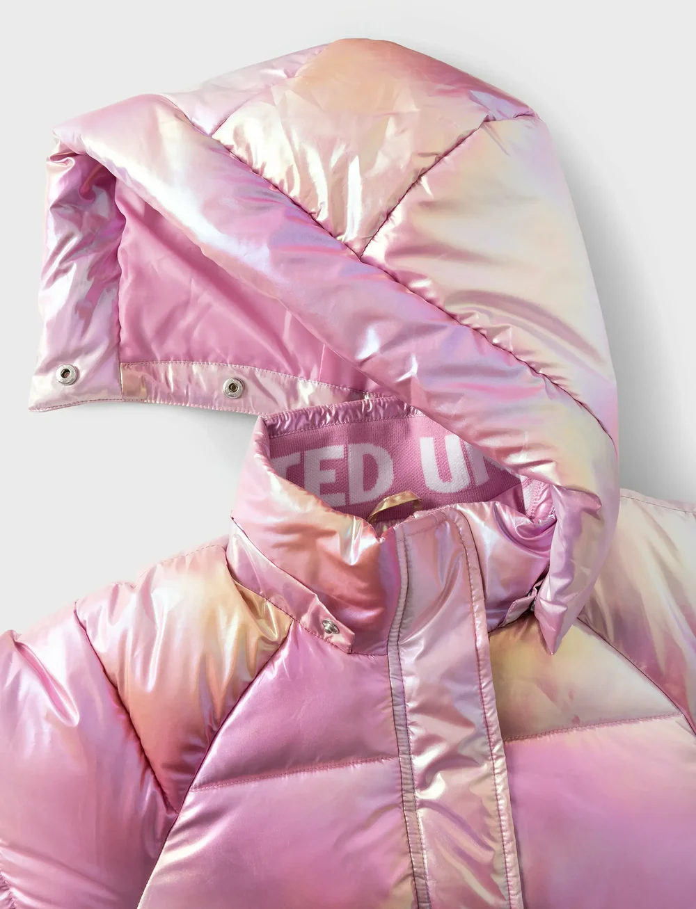 name it - NKFMALAN PUFFER JACKET FOIL - vinterjakker - moonlite mauve - 3