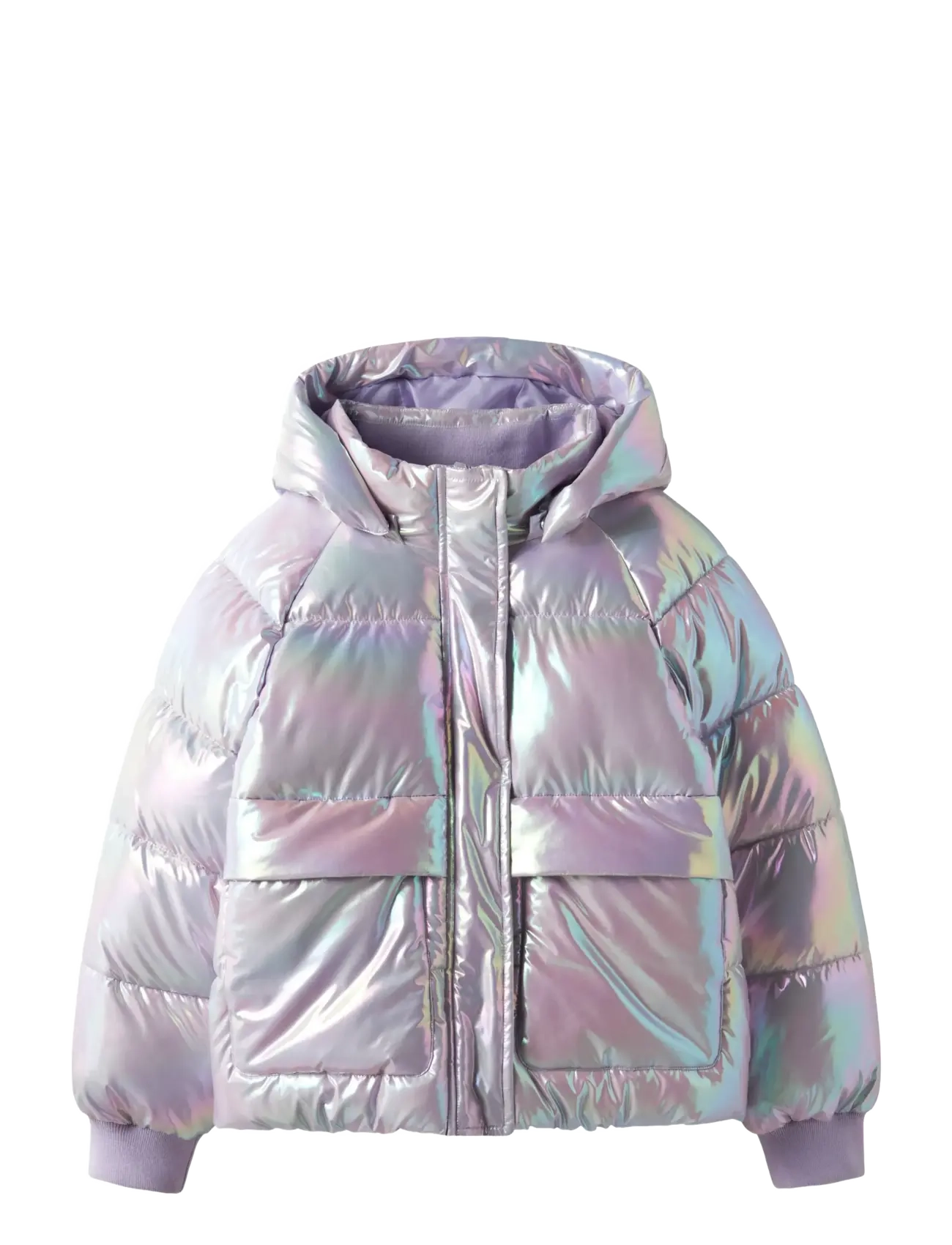 NAME IT Nkfmalan Puffer Jacke Foil Lila - 152 - Kinder