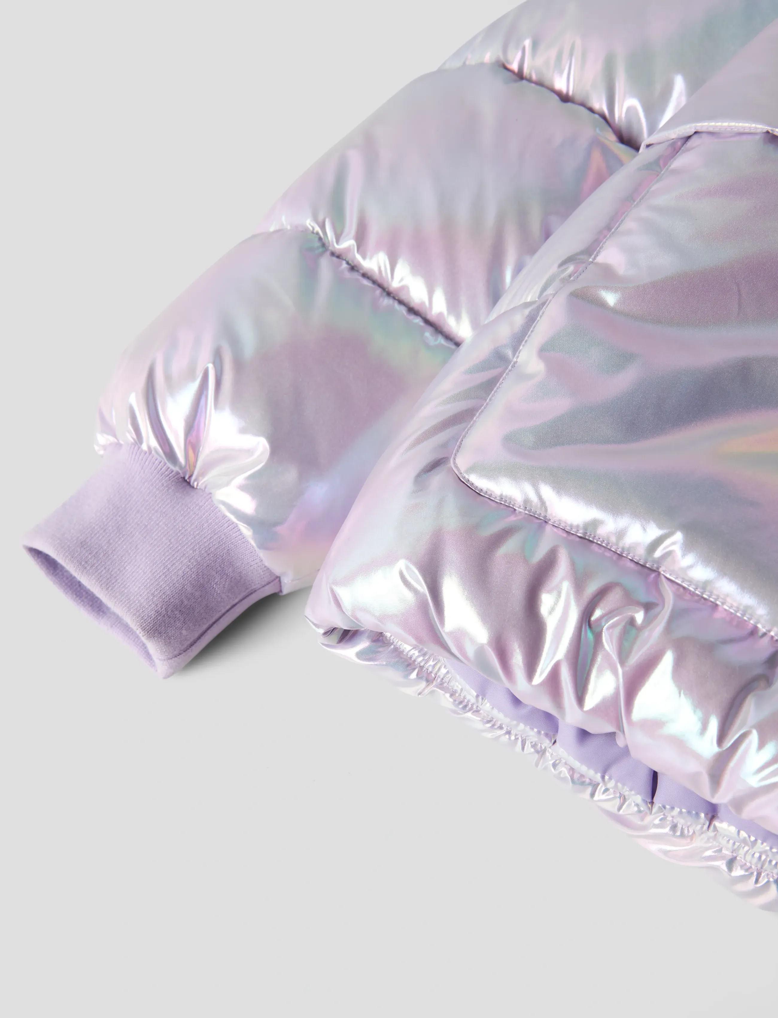 name it - NKFMALAN PUFFER JACKET FOIL - vinterjackor - pastel lilac - 5