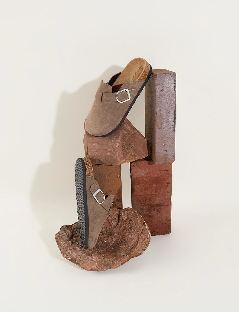 name it - NKNAVERY MULES - hausschuhe - taupe gray - 2