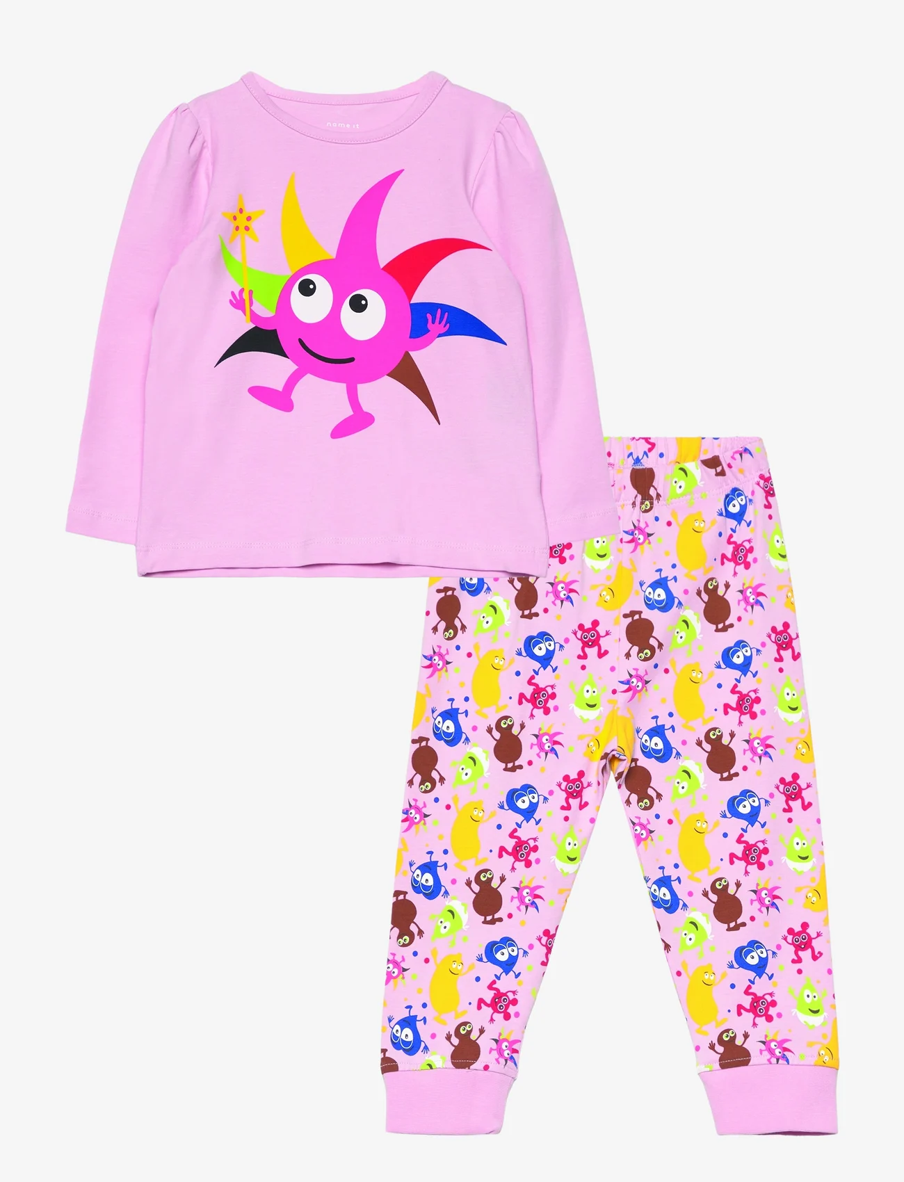 name it - NMNNASH BABBLARNA LS NIGHTSET BFU - pyjamasset - parfait pink - 0