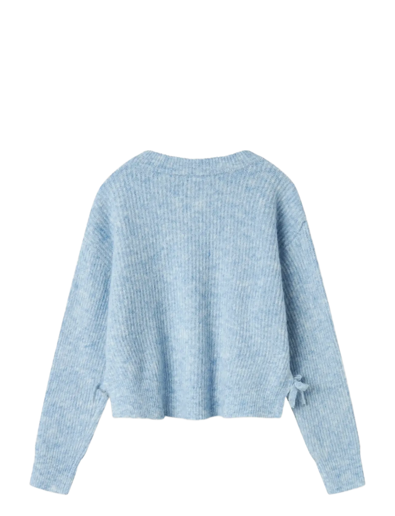 name it - NKFLINNEA LS LOOSE SHORT KNIT - džemprid - dusty blue - 1