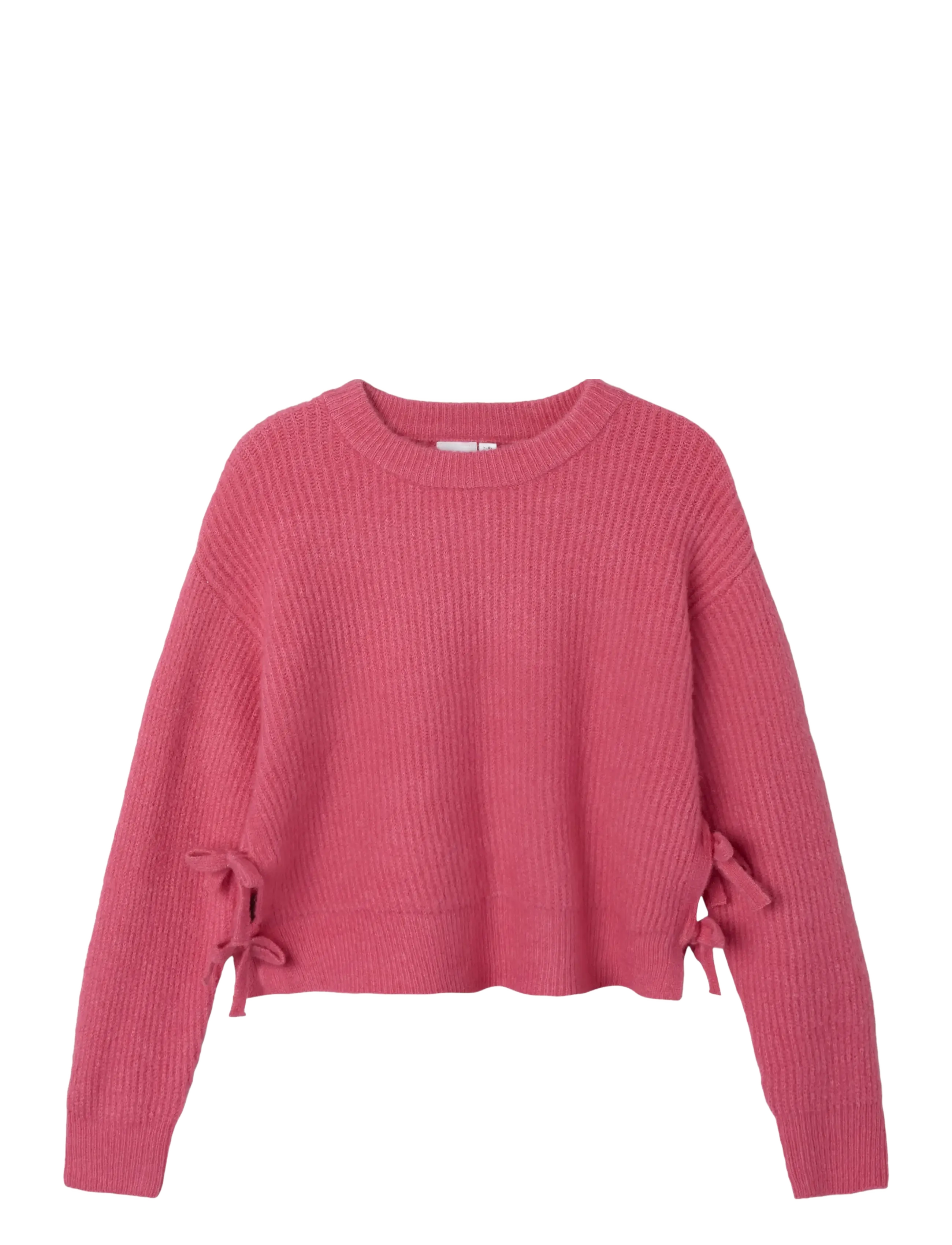 name it NKFLINNEA LS LOOSE SHORT KNIT - Strik - RAPTURE ROSE / pink/rose