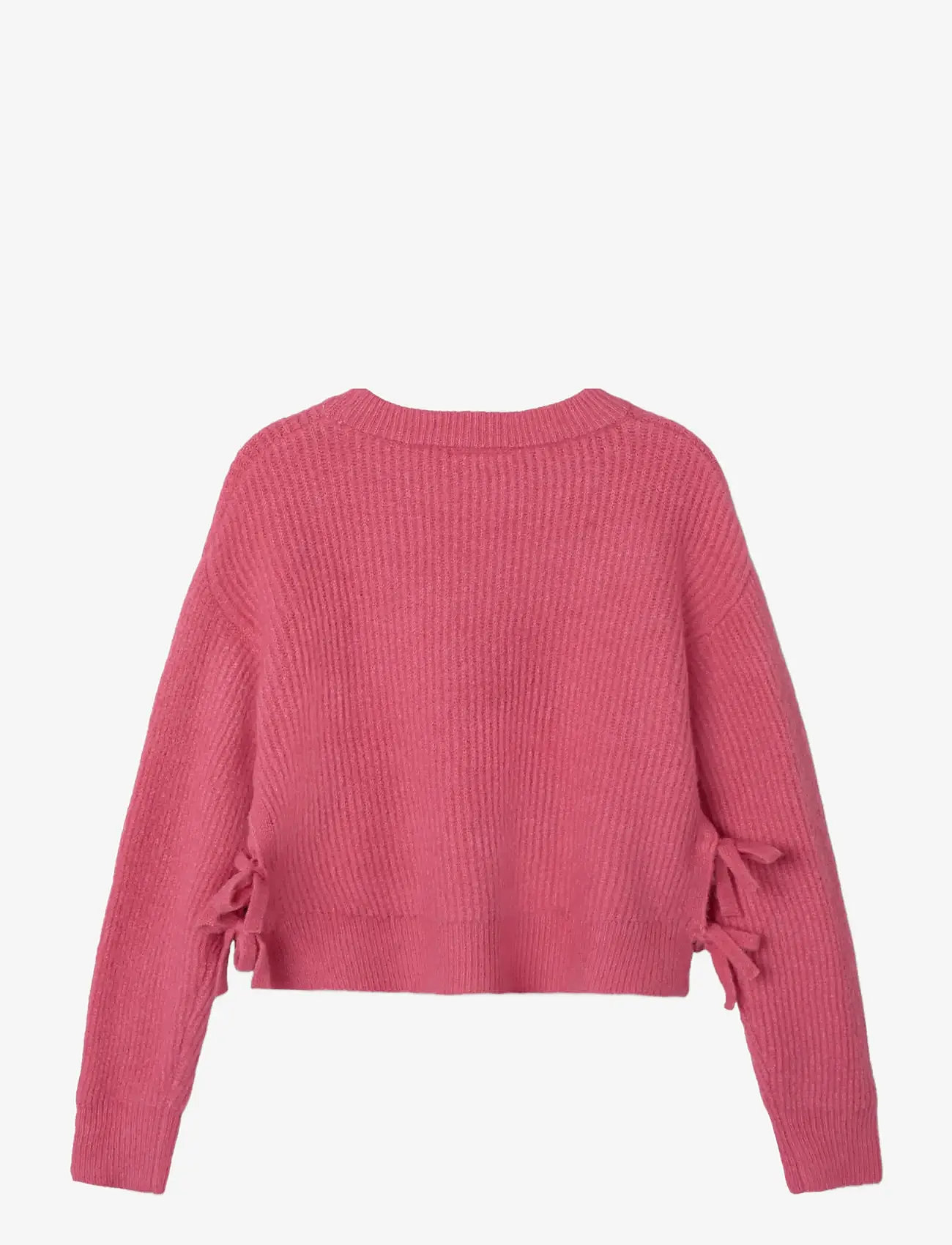 name it - NKFLINNEA LS LOOSE SHORT KNIT - trøjer - rapture rose - 1