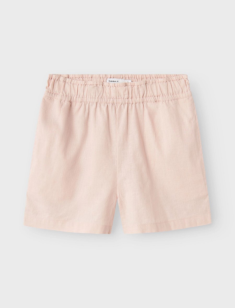 name it - NKFFALINNEN PULL UP SHORTS NOOS - casual shorts - sepia rose - 5