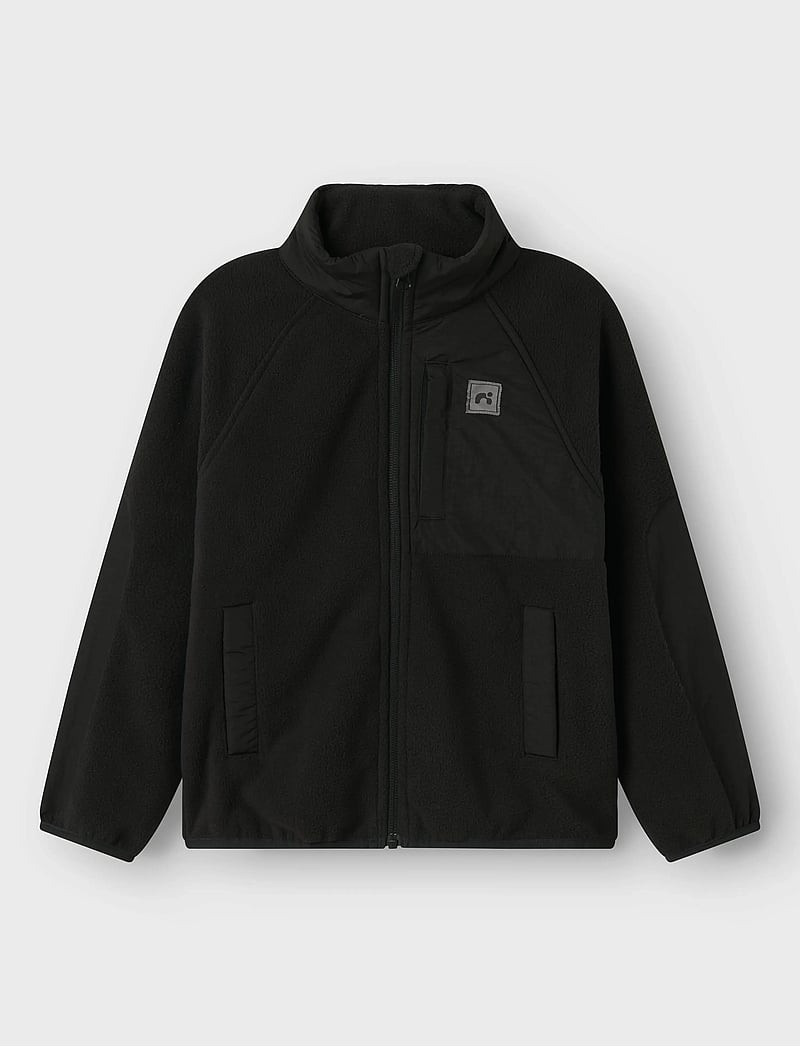 name it - NKNMYLES FLEECE JACKET - fleecejackor - black - 3