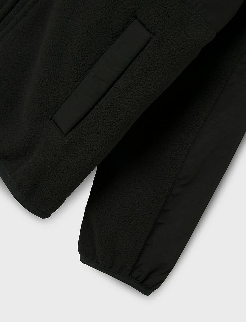 name it - NKNMYLES FLEECE JACKET - fleecejackor - black - 4